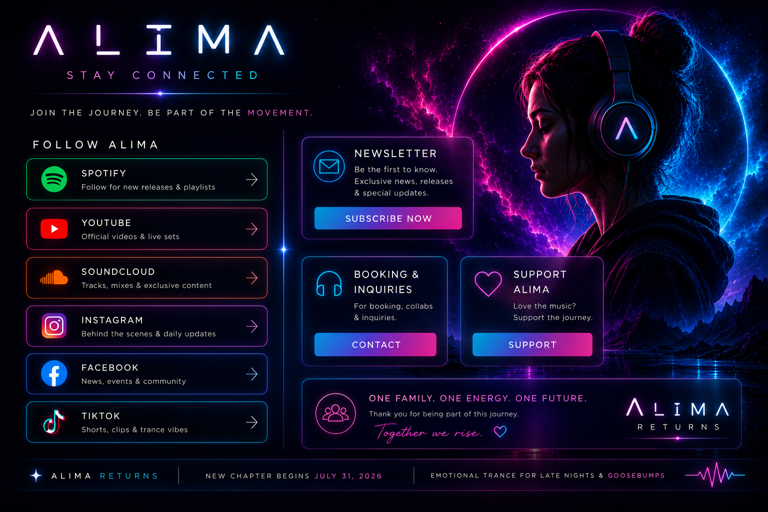 Stay connected with ALIMA